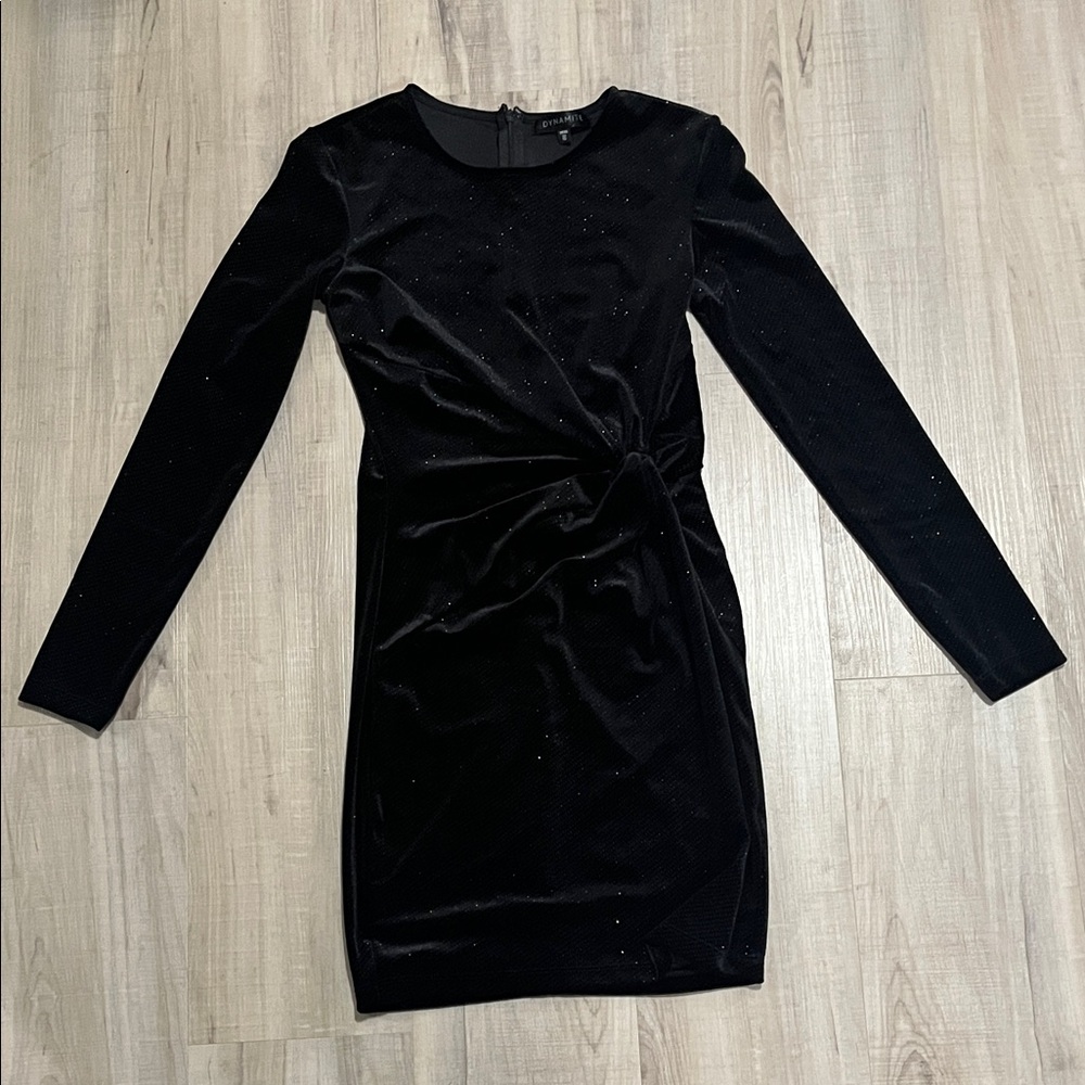 Elegant Black Velvet Dress